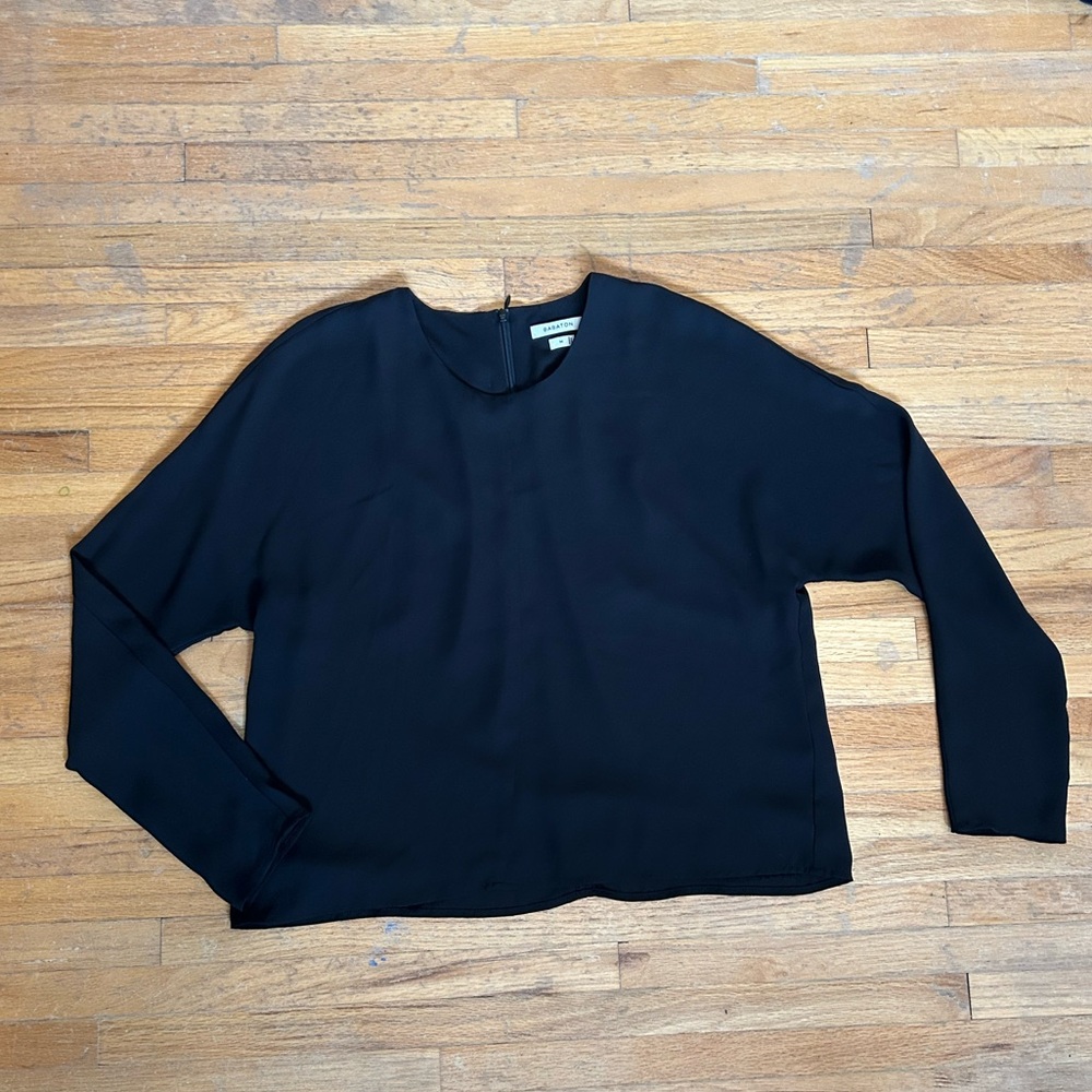 Babaton Black Long Sleeve Blouse